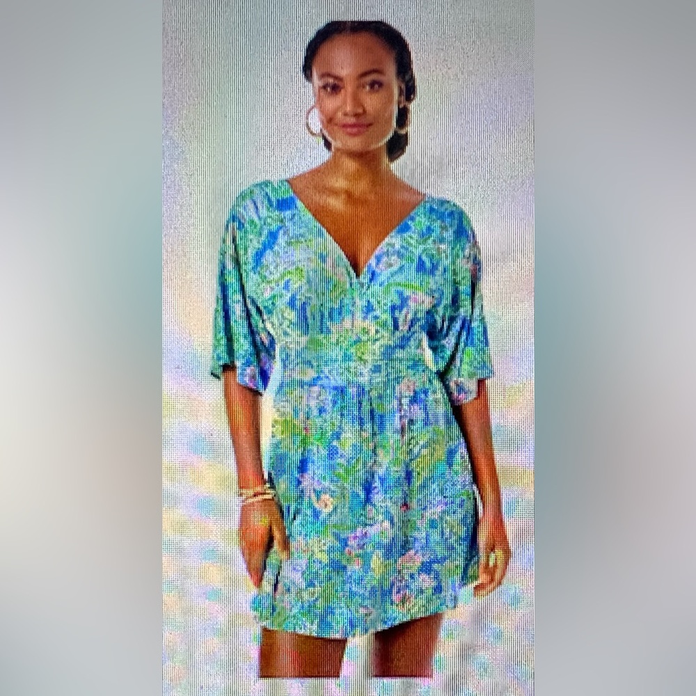 Lilly Pulitzer - Parigi Skort Romper - “Boco Blue Beneath The Bougainvillea” - M